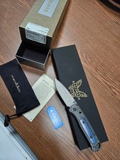 RARE Benchmade Bugout 535-191 Gold class Damasteel CF CTEC Discontinued