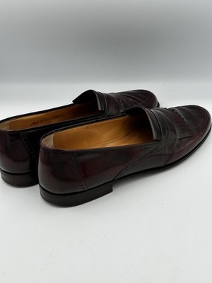 Bally Shoes Mens Size 9 Burgundy Leather Loafers Kiltie  display picture 1