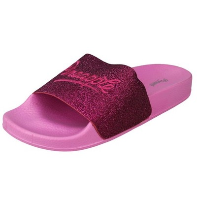 Sommer Pantolette Mädchen Ananas Glitzer
