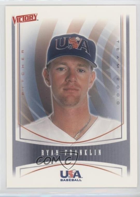 2000 Upper Deck Victory Team 2000 Ryan Franklin #453 Rookie RC v6g