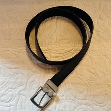 NWOT Genuine Leather Men s Dress Belt Sz 40 Reversible Black/Dk Brown 1-5/16