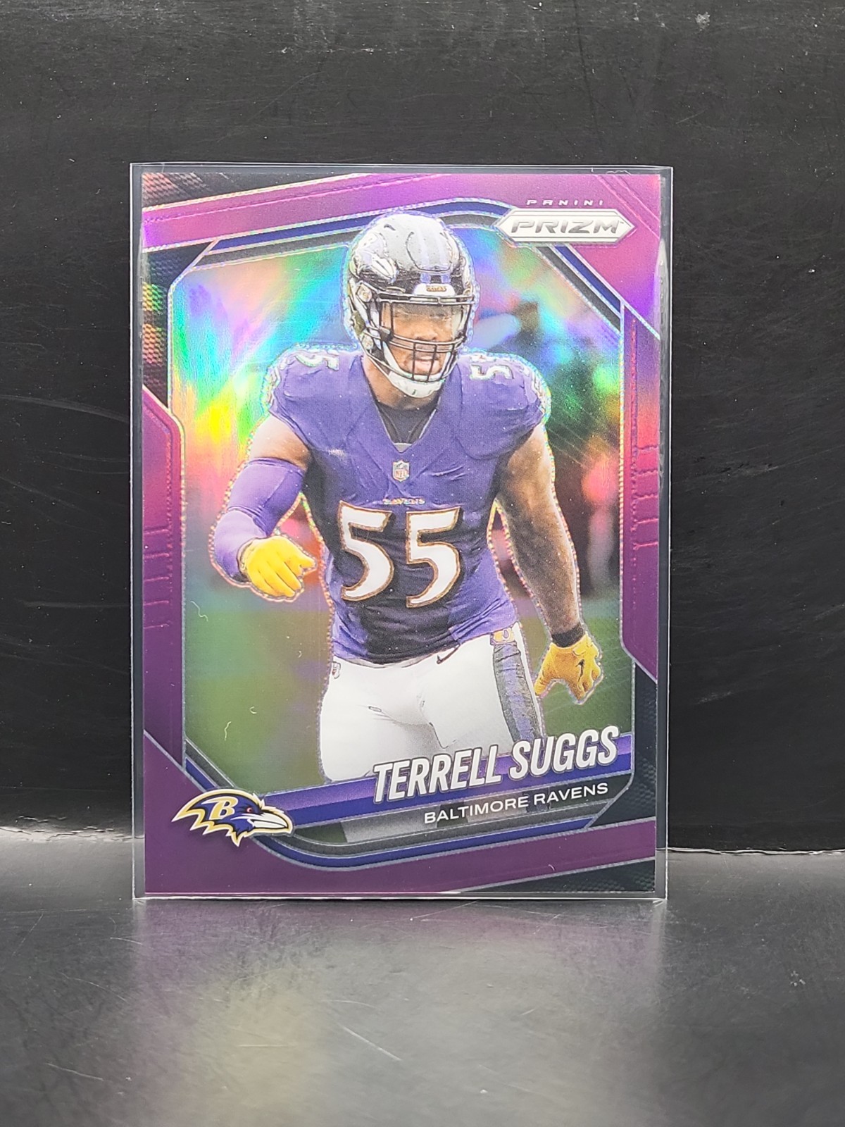 2025 Panini Prizm - Terrell Suggs #93 Purple Prizm Color match #d/125 Ravens