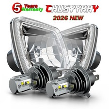 7x6"inch LED Headlights Hi-Lo DRL Sealed 5X7" For International 4700 4900 8100