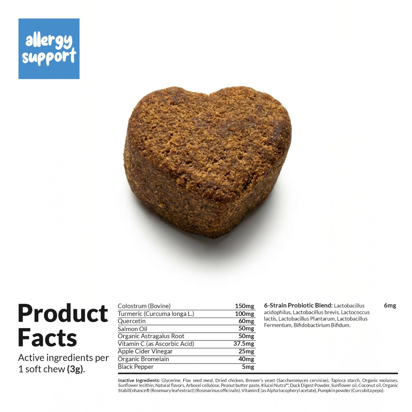 Allergy Support for Dogs - Immune Support, Skin Soother