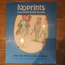 LooPrints Shooting Humour Bryn Parry Soft Close Toilet Seat in Gift Box