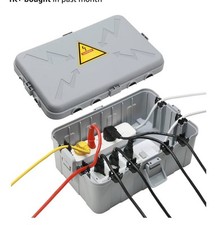 Caja eléctrica exterior grande 12,5 x 8,5 x 5 pulgadas 8 puertos de entrada de cable
