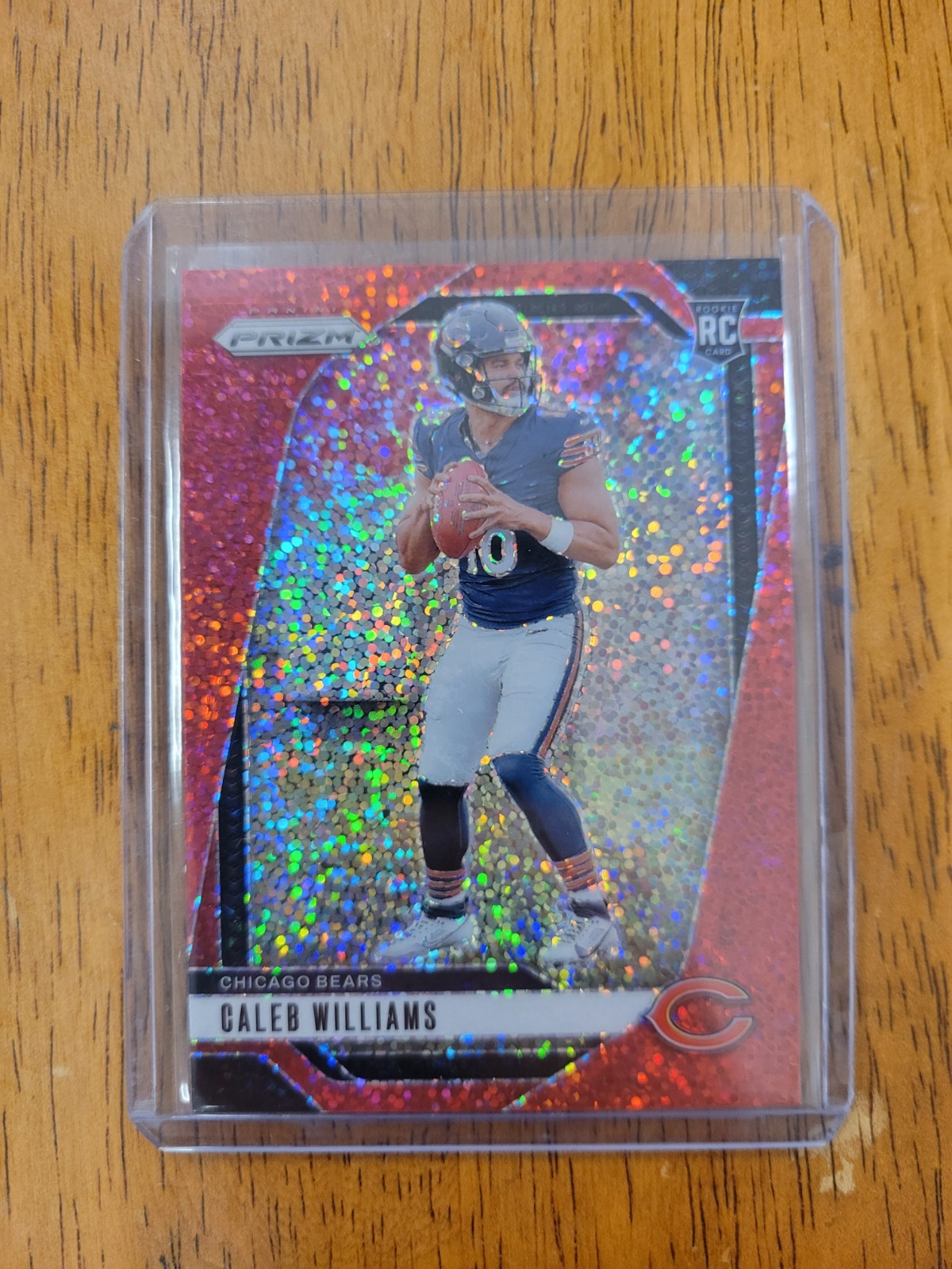 2024 Panini Prizm - Rookies Caleb Williams #301 Red Sparkle Prizm (RC)