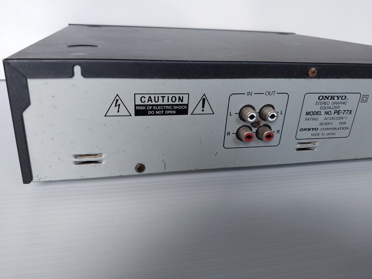 Vintage Onkyo Graphic Equalizer PE-77X Deck Made In Japan *Read