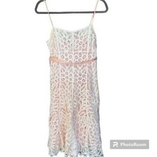 Vintage Betsey Johnson New York Crochet Lace Style Cotton Barbiecore Dress Sz 6