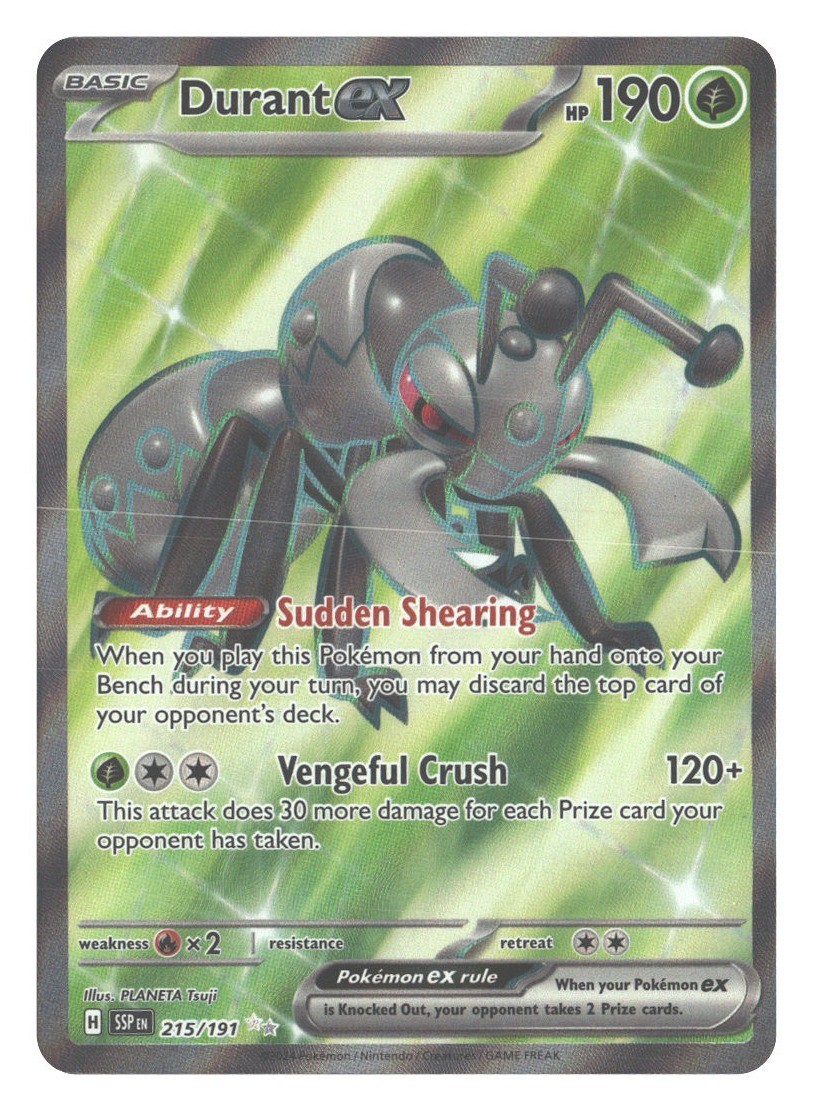 Durant ex Holofoil SSP 215/191 NM