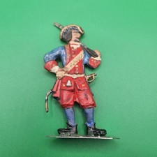 Metal Hand Painted Toy Soldier 18th Century Infantryman Vintage