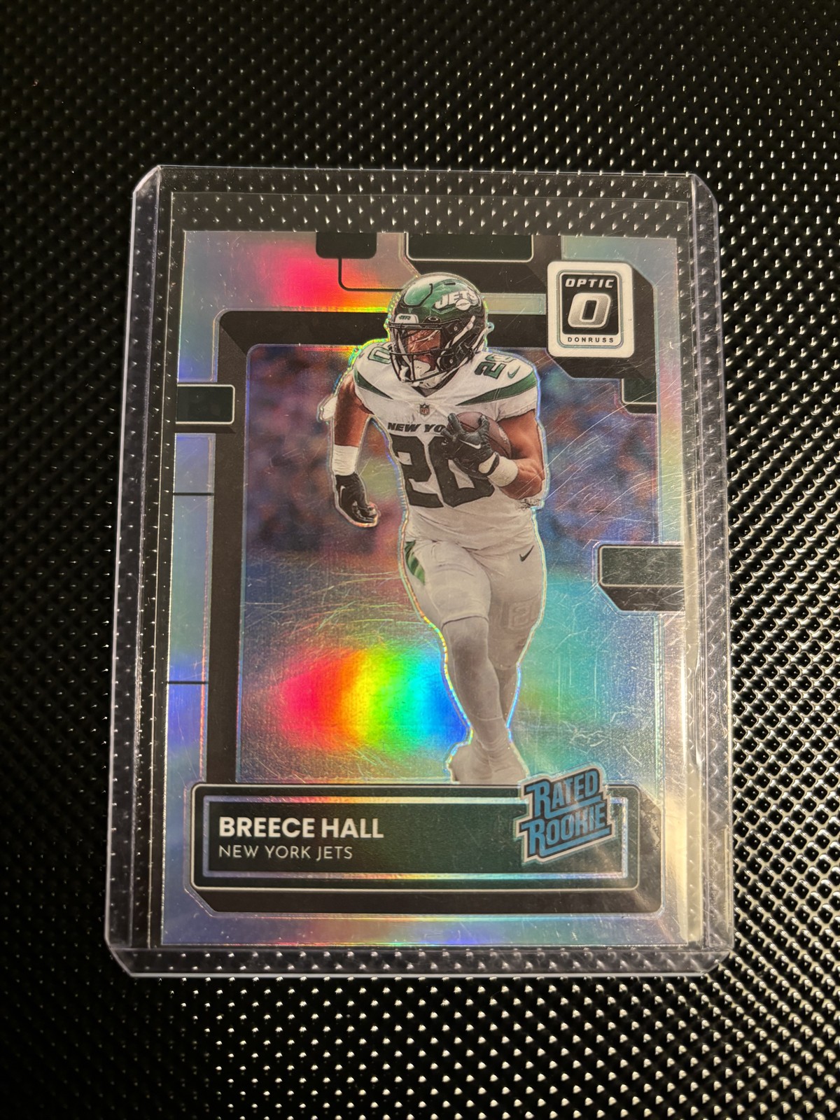 2022 Panini Donruss Optic Rated Rookie Breece Hall #214 Holo Prizm (RC)