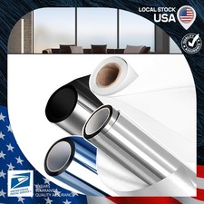 One-Way Mirror Window Film Privacy Tint Sun UV Reflective Heat Control for House