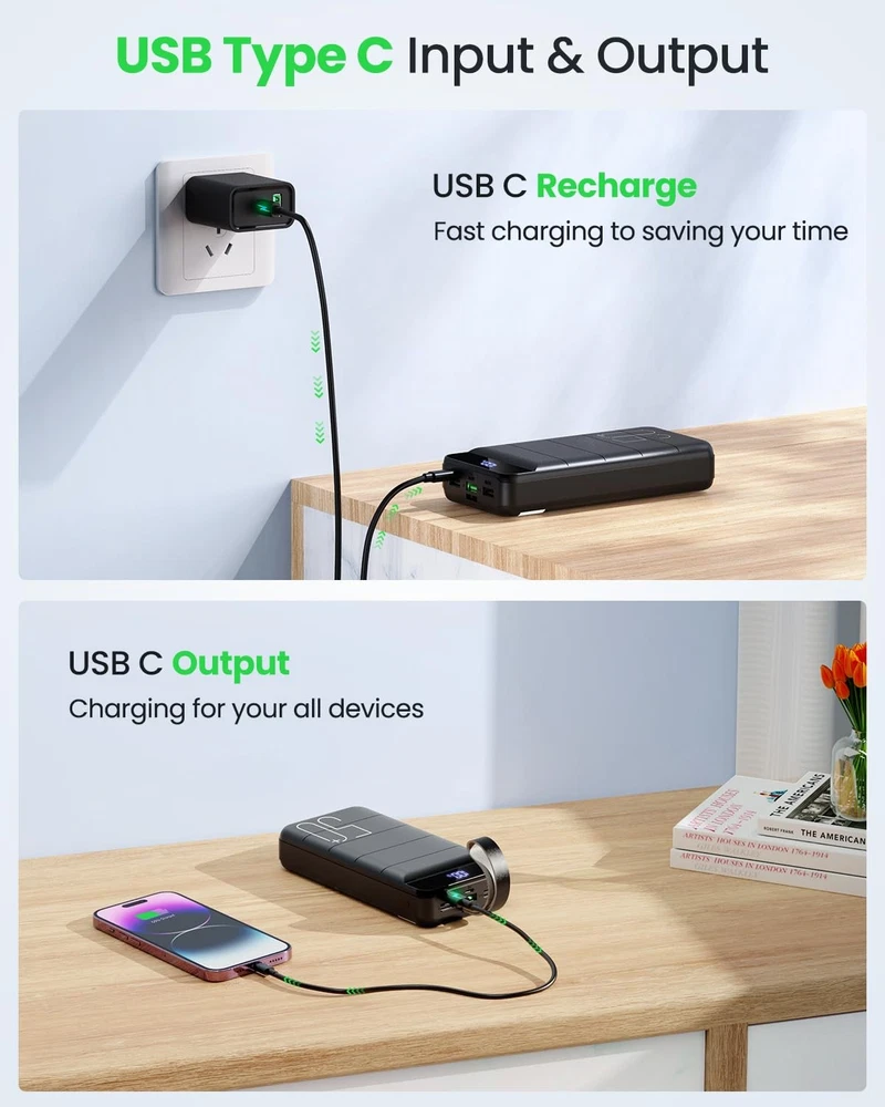 50,000mAh 22.5W Fast Charging Power Bank with USB-C Quick Charge 50,000mAh 22.5W Fast Charging Power Bank with USB-C Quick Charge
