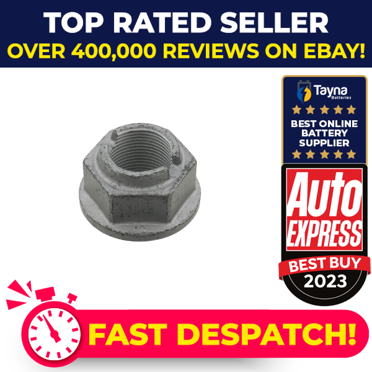 Hub Nut fits MERCEDES ML400 W163 4.0D 01 to 05 OM628.963 A0019909154 0019909154