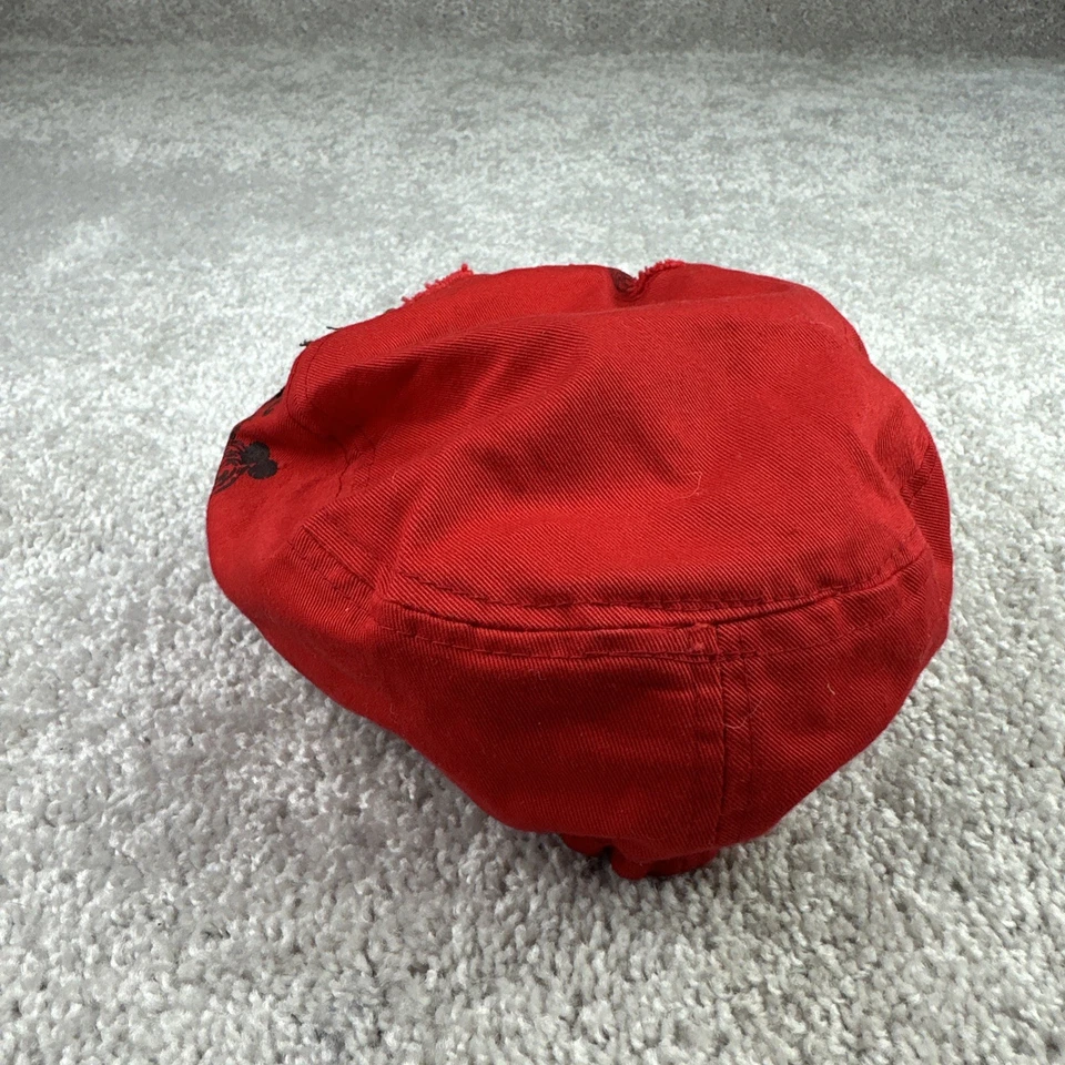 Leader LOGA Hat Cap Bling Beaded Embroidered Adjustable Streetwear Distressed - Image 3 of 4