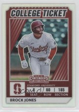 2022 Panini Elite Extra Edition College Tickets Optic Holo Prizm Brock Jones 0c6