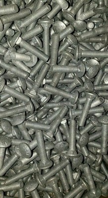 1/2-13 X 6 Galavnized Carriage Bolt Assembly With Nuts, Flats & Locks 150 Pieces