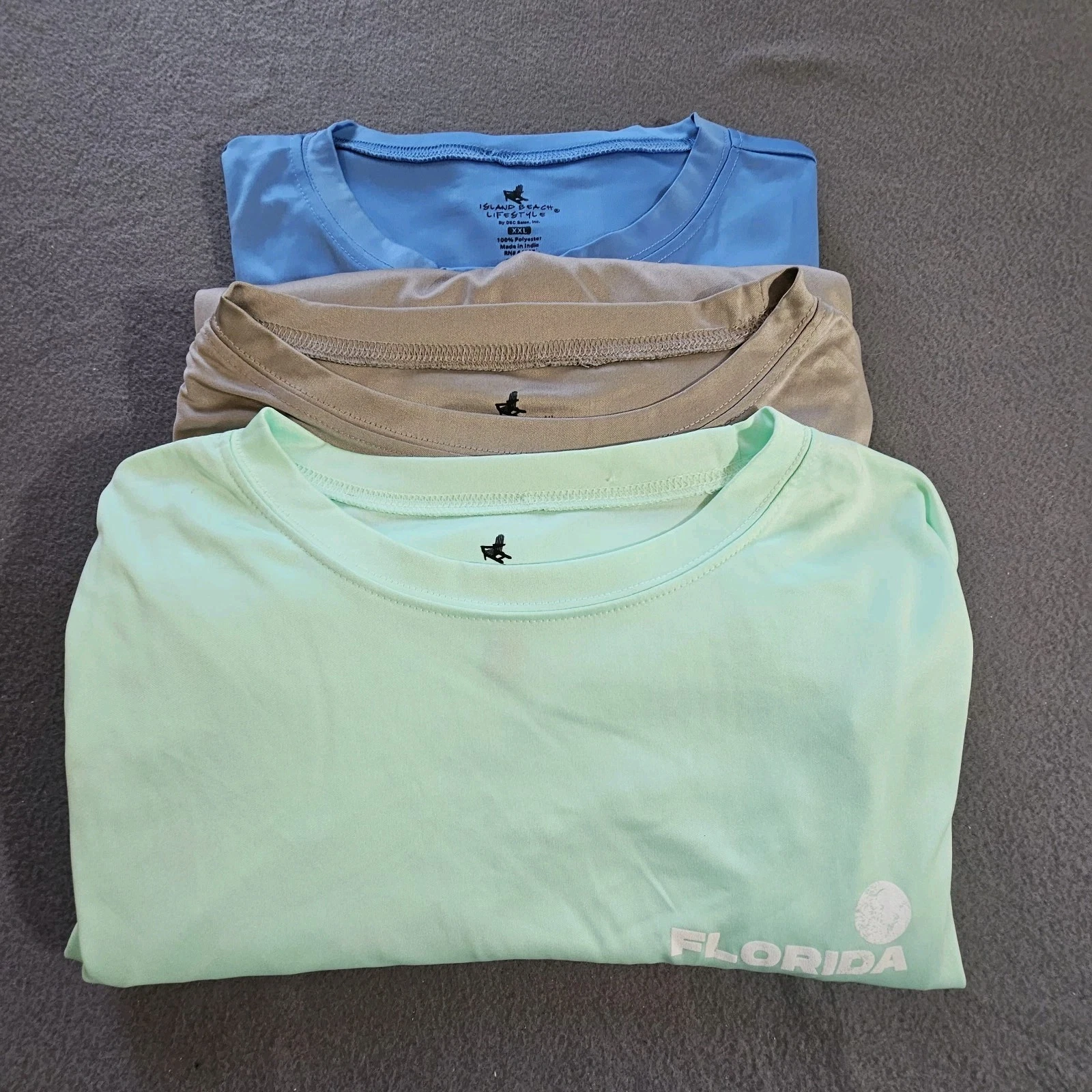 3 NWT Island Beach Lifestyle Performance Fabric Men's XXL 50 UPF Sun Protection