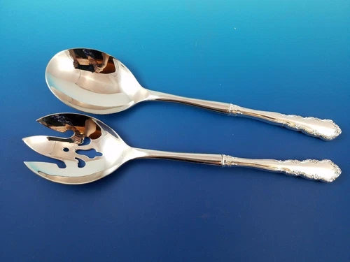 Shenandoah by Wallace Sterling Silver Handle Custom Made Salad Set Servers