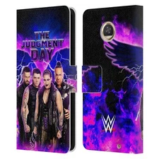 OFFICIAL WWE THE JUDGMENT DAY LEATHER BOOK WALLET CASE COVER FOR MOTOROLA PHONES