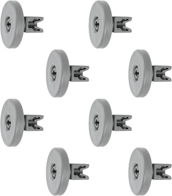 8 x große untere Korb Ablage Rad Rollen für Hotpoint Geschirrspüler 40 mm