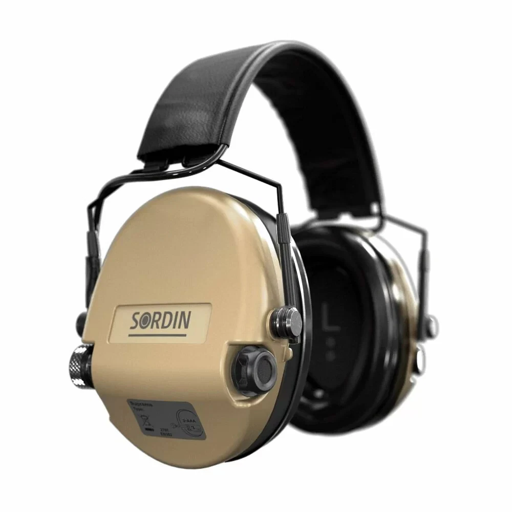 Casque Sordin Supreme MIL AUX SFA (atténuation flexible)