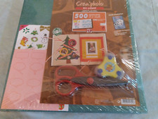 CREA"PHOTO SCRAPBOOK KIT, BOOKBOUND, 100 PAGES, HOLDS 500 4"X6" PHOTOS