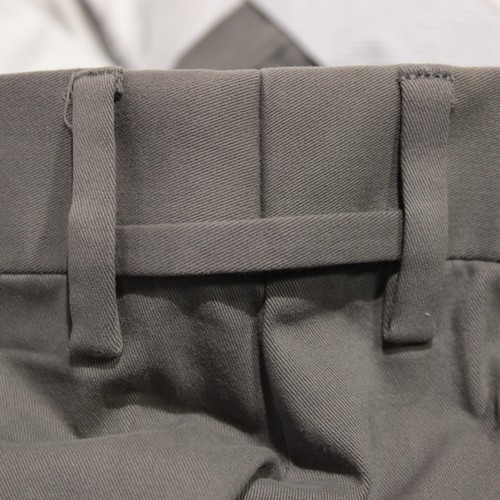 Zanella NWT Chinos / Casual Pants Size 34 US Parker In Solid Gray Cotton Blend - Picture 8 of 13