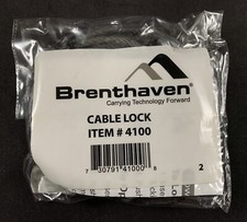 Brenthaven Zero Impact 4100 Keyed Cable Lock for Notebooks and Laptops w/ Keys