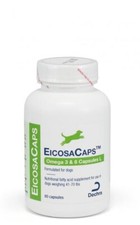 "EicosaCaps Omega 3  6 Fatty Acid Supplement for Dogs 41-70 lbs - 60 Caps"