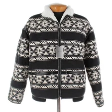 Isabel Marant NWT Jelkinson Jacket Size Medium in Black/Cream Graphic Jacquard