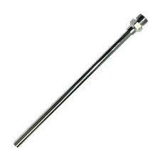 1/8" NPT Pneumatic Air Blow Gun Tip 6" Extension Chrome Plated Brass BX6
