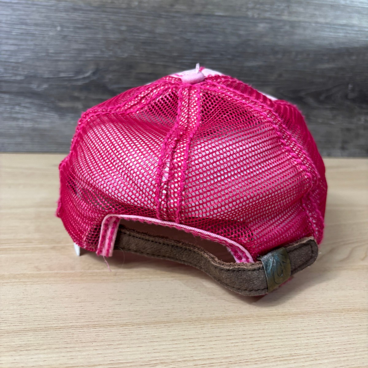 True Religion Hat Cap Strap Back Womens Pink Spell Out 