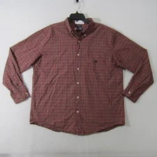 Chaps Shirt Mens Extra Large Red Green Blue Button Up Long Sleeve Casual 1862
