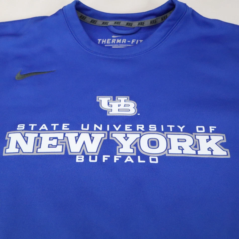 University Buffalo Nike Crew Neck L Therma Fit NCAA Basketball Football UB NY - Image 2 of 4