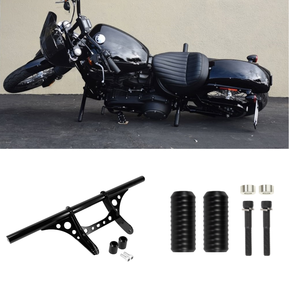 Psler Crash Bar Engine Guards For Sportster 1200 Custom XL1200C 2004-2023; Iron 883 XL883N 2009-2023; Roadster XL1200R '04-08; Forty Eight XL1200X '10-15( Black - View #11
