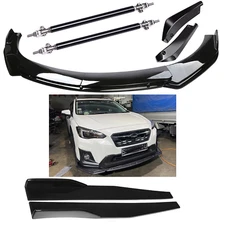 Front Bumper Lip Splitter Spoiler Body Kit Side Skirt For 2013-2022 Subaru XV
