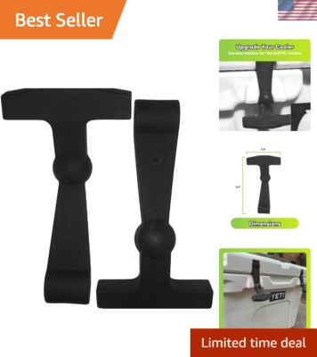 Heavy-Duty Black Rubber Cooler Strap Replacement for Yeti and RTIC