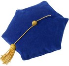 Graduation Doctoral Tam Velvet Cap with Gold Bullion Tassel Academic Headwear