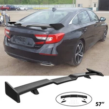 For 2018-2025 Honda Accord Sedan Coupe Rear Trunk Spoiler Wing Lip Gloss Black