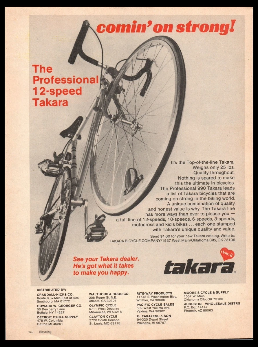 Vintage takara sale 10 speed bike