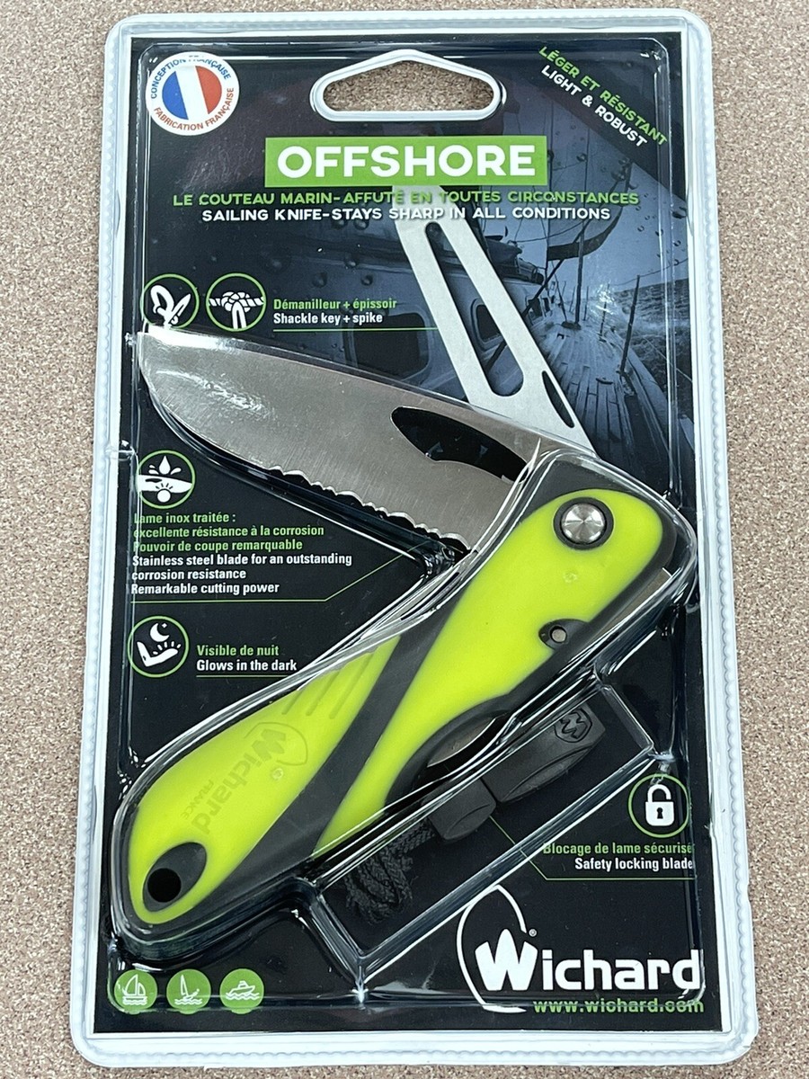 Brand New Seaked WICHARD Offshore Knife with Marlinspike