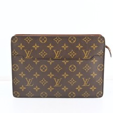 Auth LOUIS VUITTON Pochette Homme M51795 Monogram Clutch Bag N2448CY803
