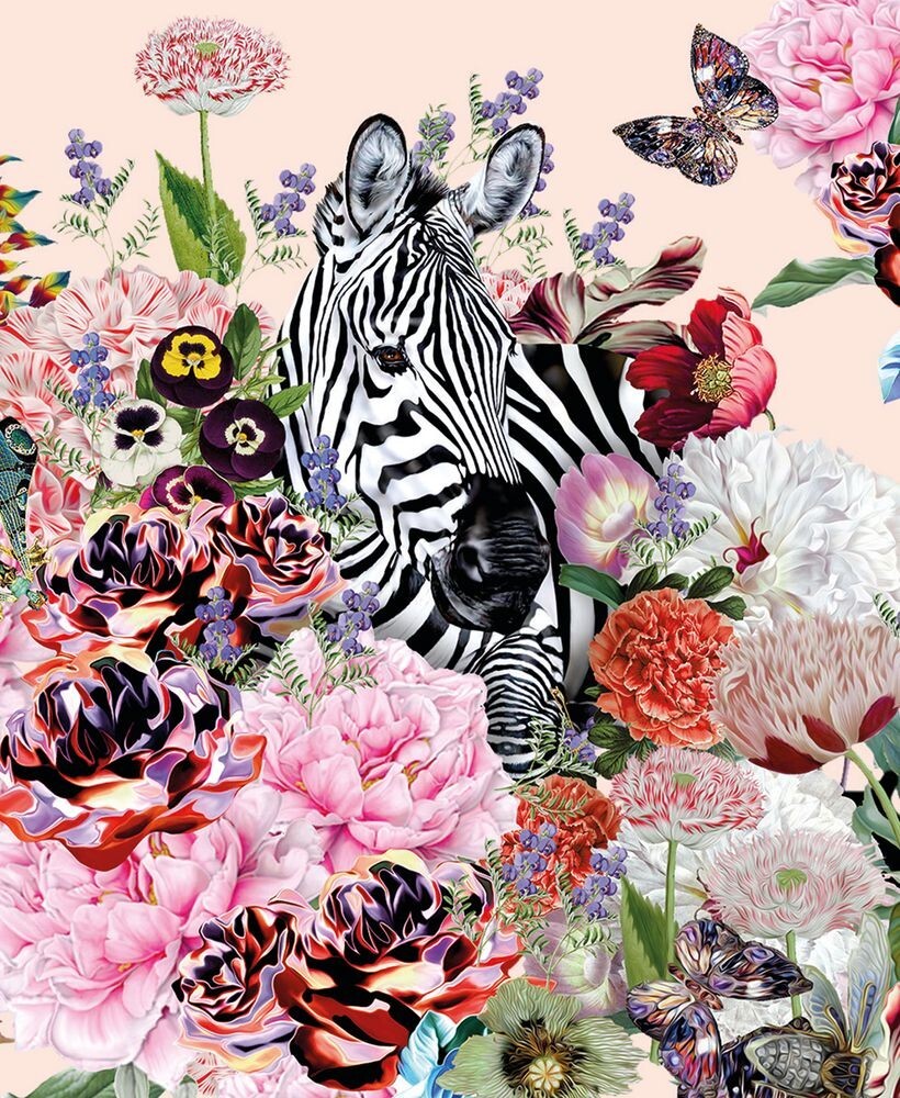 Zebra by Mary Katrantzou Blank Greeting Card with Envelope