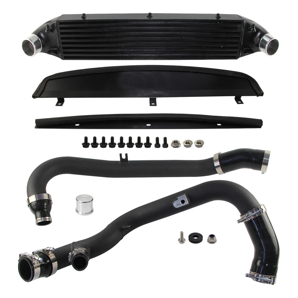 Intercooler Kit For Ford Fiesta ST 1.6L EcoBoost Engine 2014-2019 Aluminum Black - Image 2 of 4