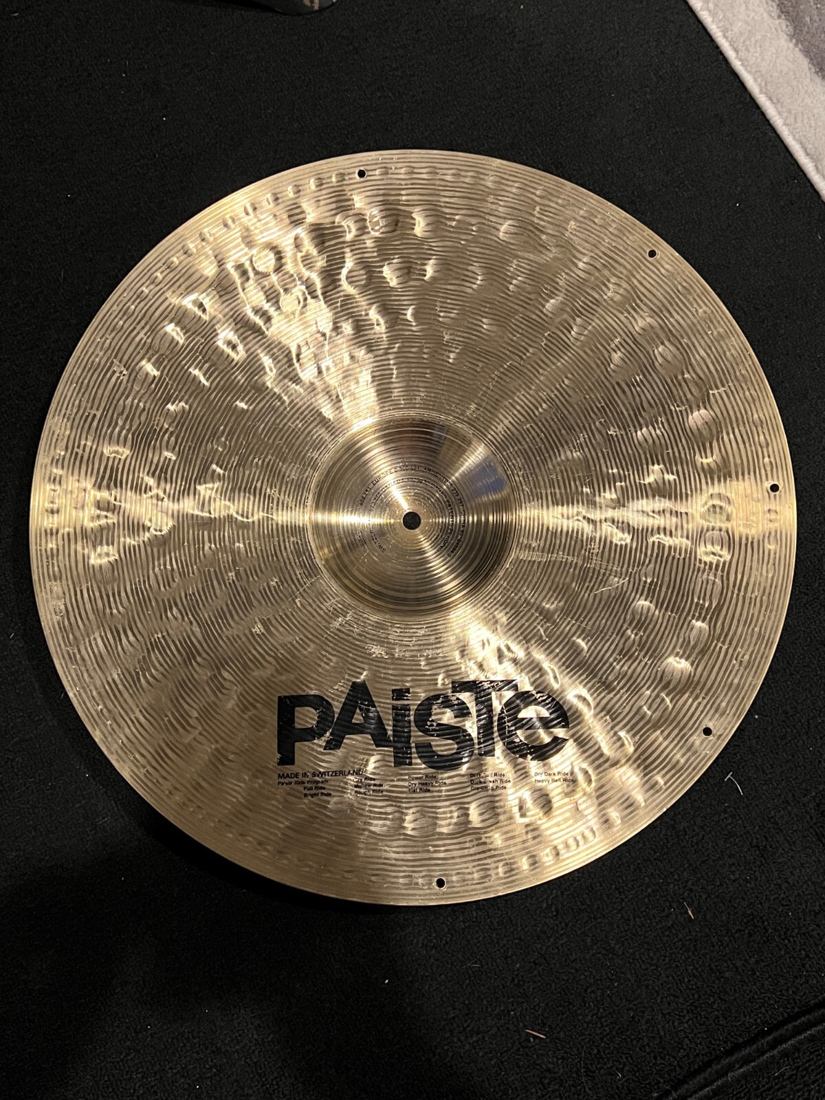 アウトレット 美品 Paiste The Paiste Line signature リベットあり