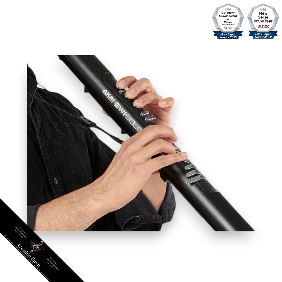 AKAI Professional EWI Solo Black Digital Wind Instrument AKAI Professional EWI Solo Black Digital Wind Instrument