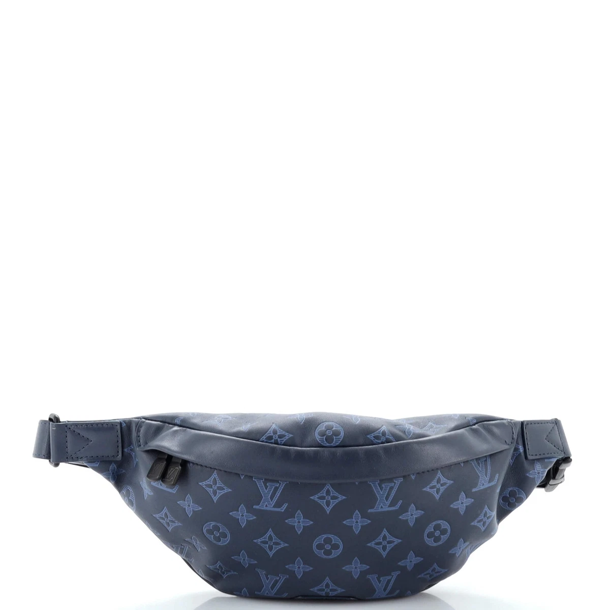 Louis Vuitton Discovery Bumbag Monogram Shadow Leather PM Blue eBay
