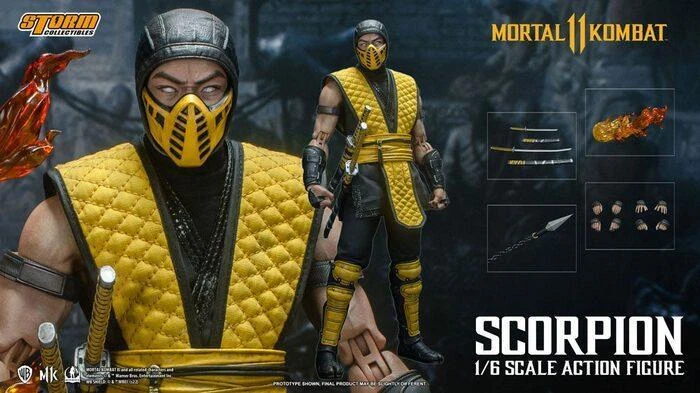 MORTAL KOMBAT 11 - Scorpion 1/6 Action Figure 12" - Imagen 2 de 4